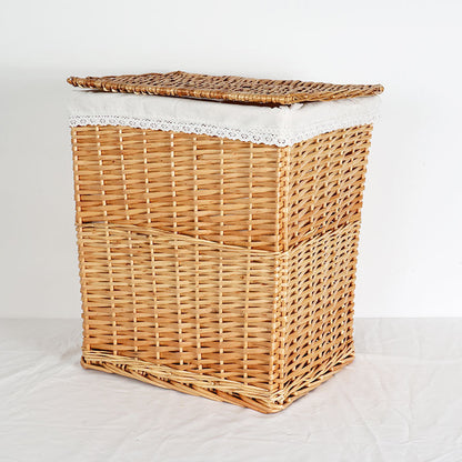 Women's laundry basket with elegant fabric cover and unique design Bowlift