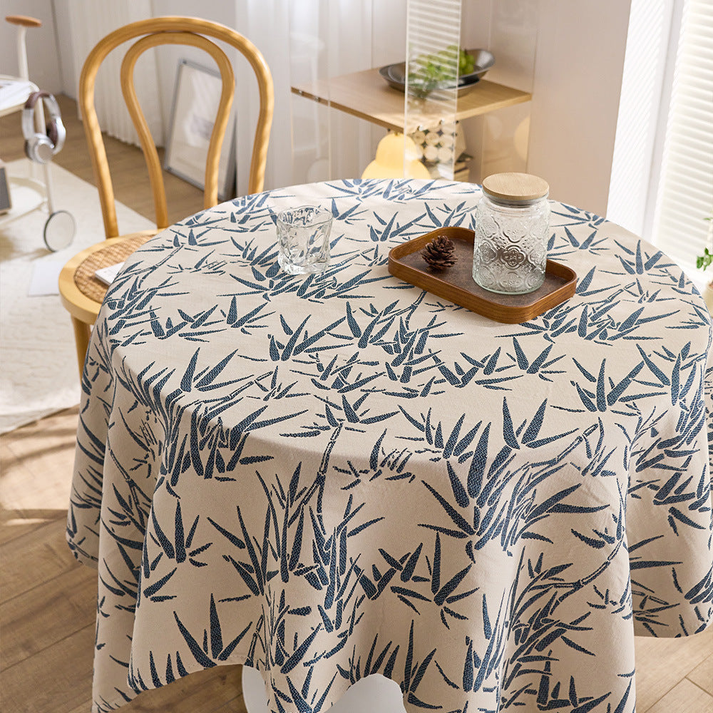 Bamboo Leaf Print Tablecloth