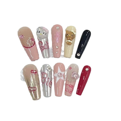Cute Cartoon Nail Art Set Acalora