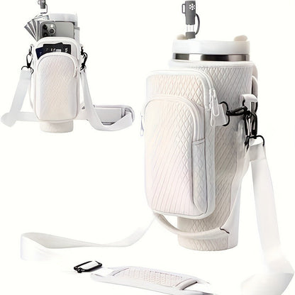 Ladies trendy and sparkling drinking bottle with shoulder bag Bowlift