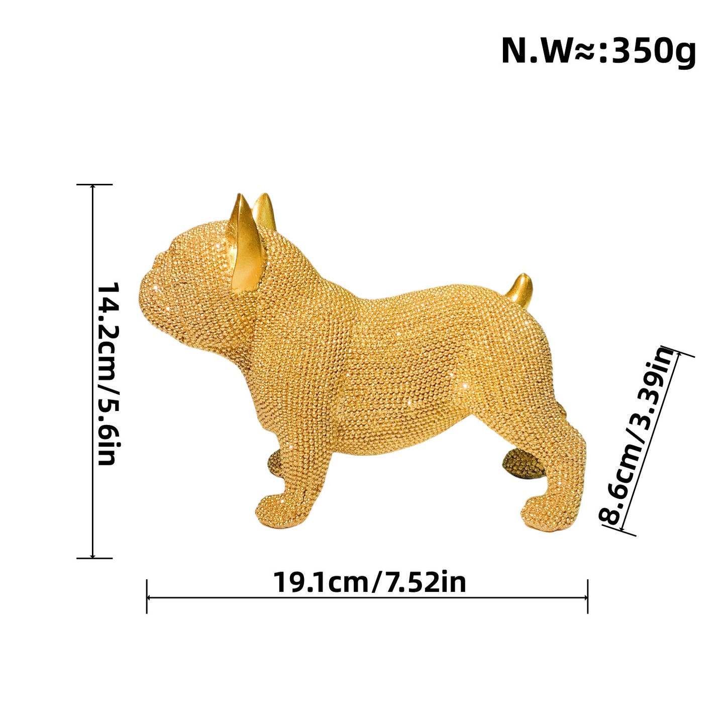 Decorative dog figure in modern design Acalora