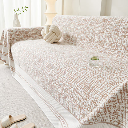 Elegant Leaf Patterned Sofa Cover
