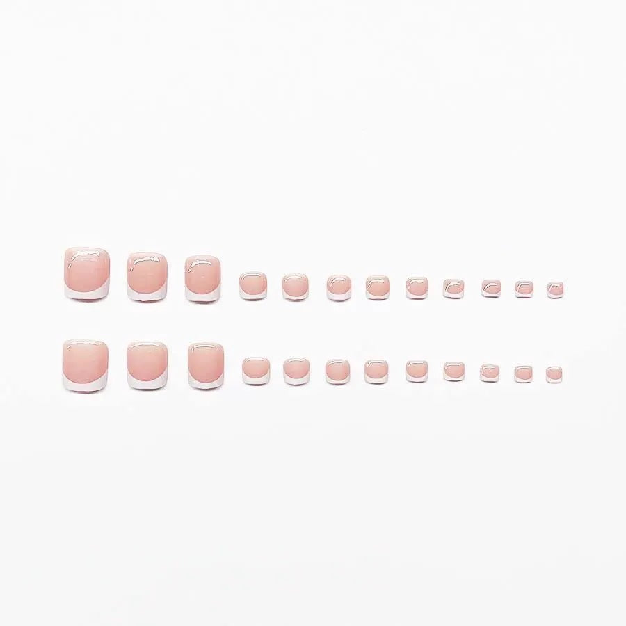 Premium French Tip Nail Set Acalora