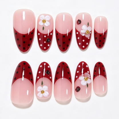 Elegant Floral Nail Art Design Acalora
