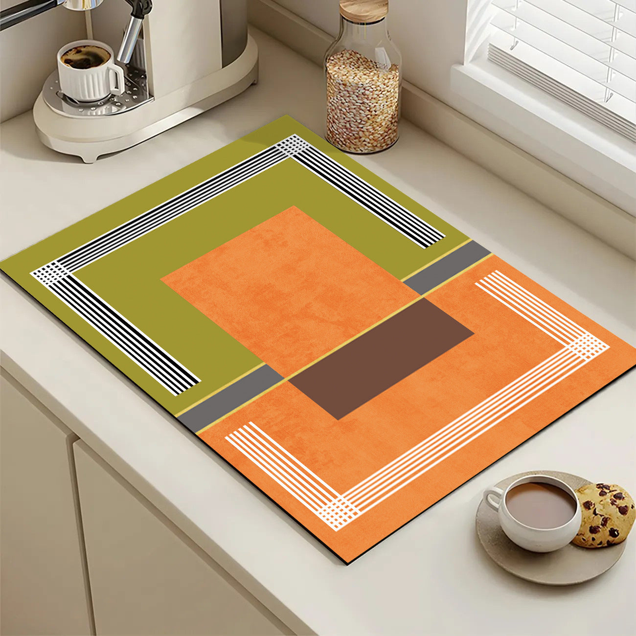 Playful Textured Kitchen Mat Acalora