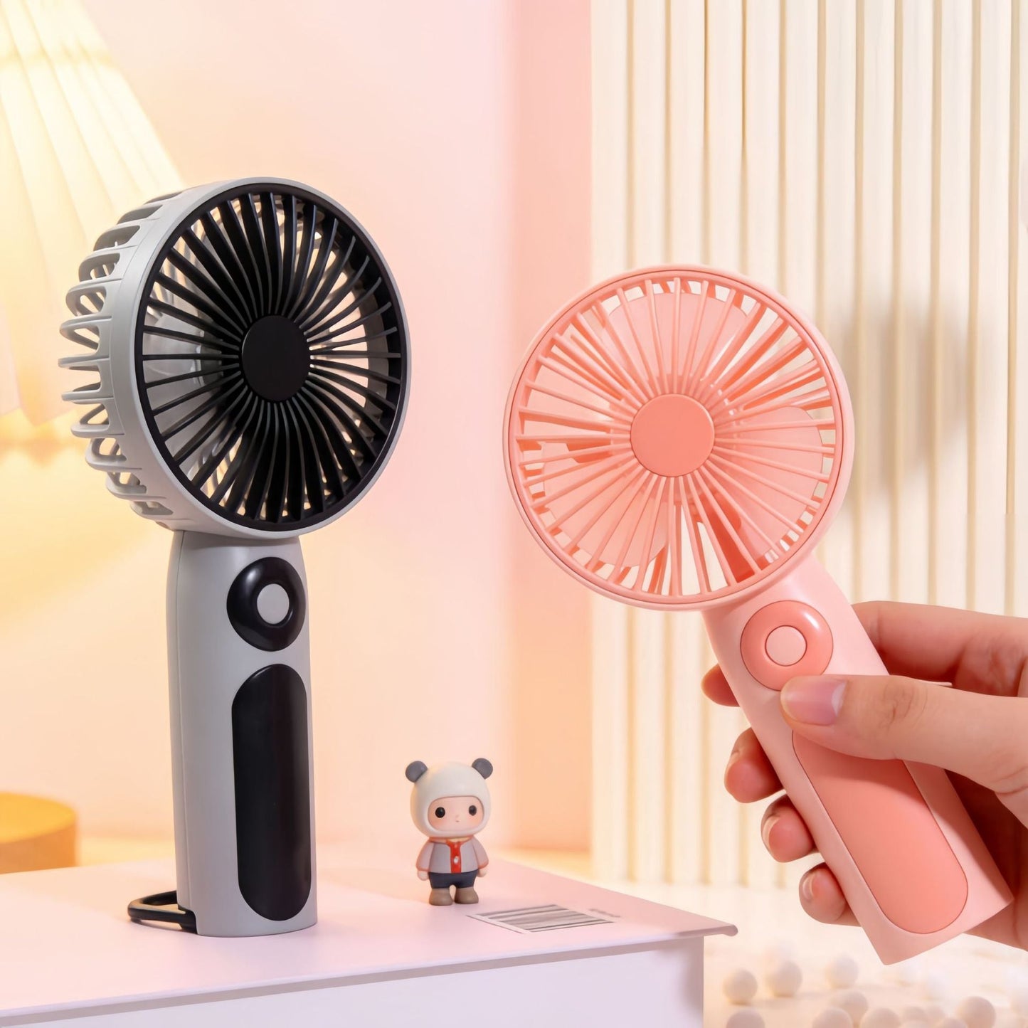 Ladies' Portable Handheld Fan with Ergonomic Handle Karnz