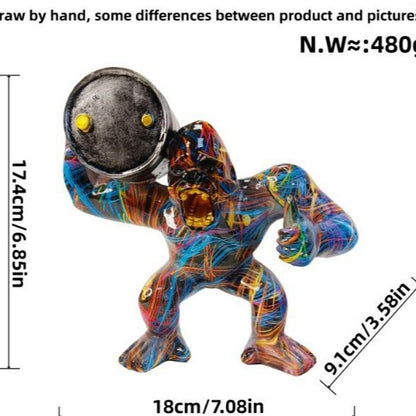 Sporty decorative figure of a weightlifter Acalora