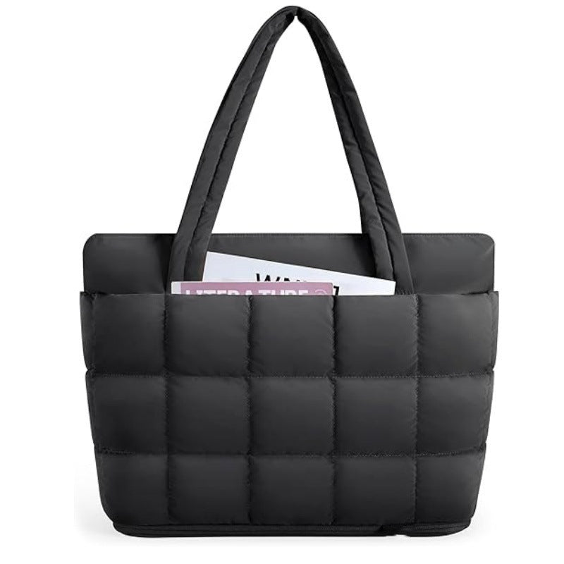 Quilted Oversized Tote Bag Acalora