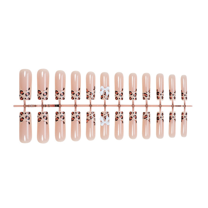 Artistic Leopard Print Press-On Nails Acalora