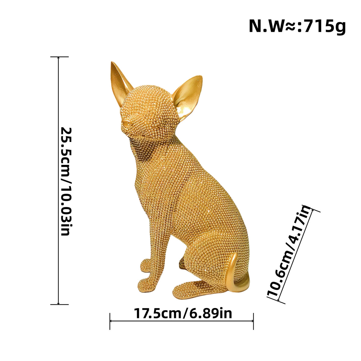 Decorative dog figure in modern design Acalora