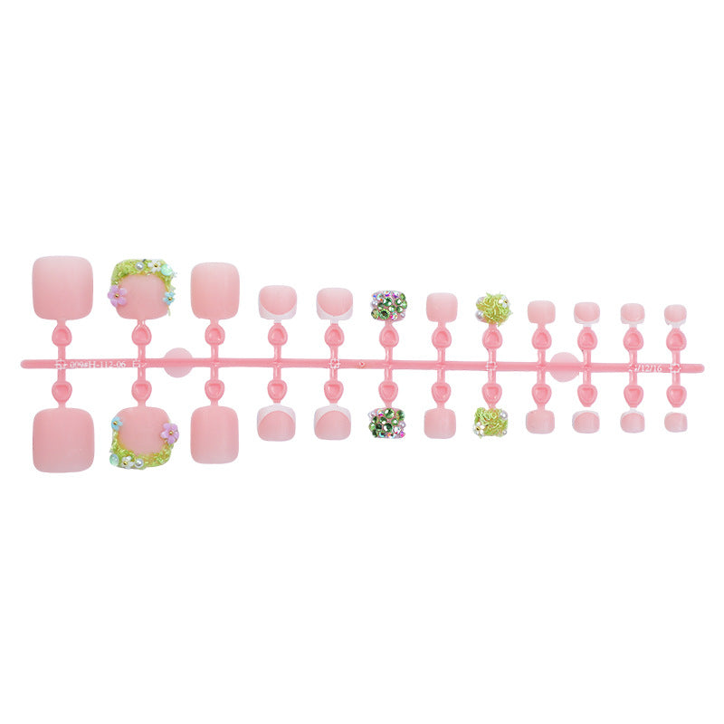 Floral Design Press-On Nails Set Acalora 1788496077