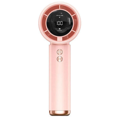 Ladies' Portable Handheld Fan with Digital LCD Display Karnz