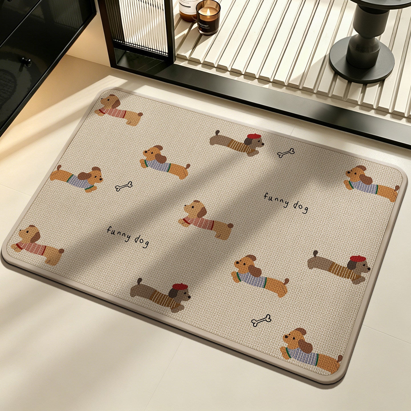 Funny Dog Character Doormat