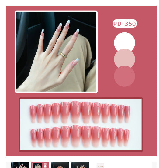 Elegant Gradient Press-On Nail Tips Acalora