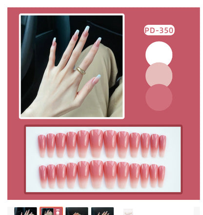 Elegant Gradient Press-On Nail Tips Acalora