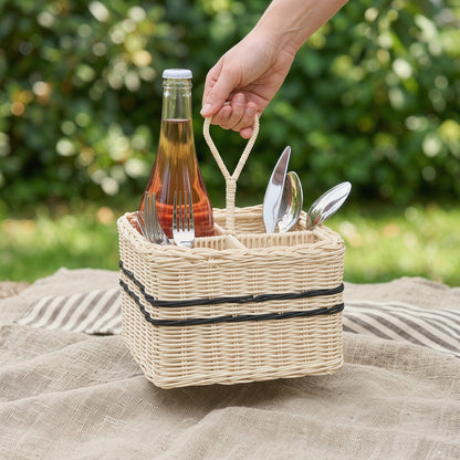 Practical storage basket with compartments Acalora