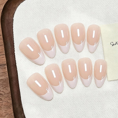 Acrylic Nail Set with Elegant French Tip Acalora
