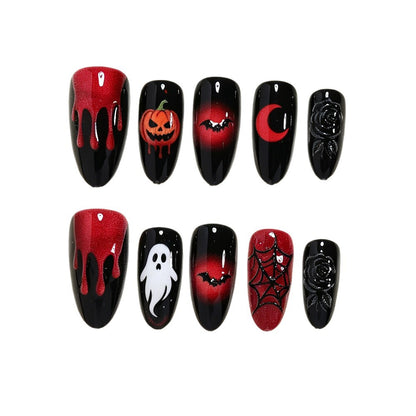 Festive Halloween-Themed Nail Art Set Acalora