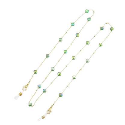 Elegant Crystal-Designed Eyewear Chain Acalora