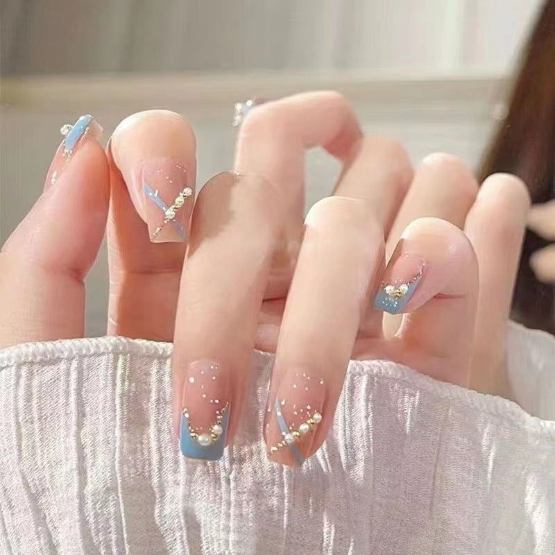 Sparkling Rhinestone Press-On Nail Set Acalora