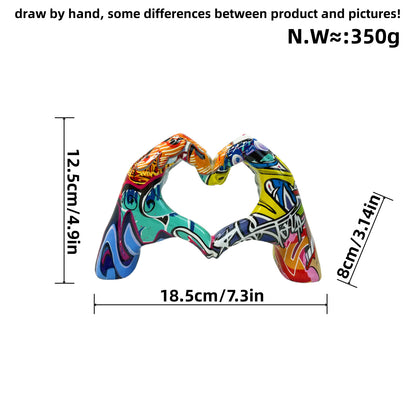 Stylish hand sculptures with colorful design Acalora