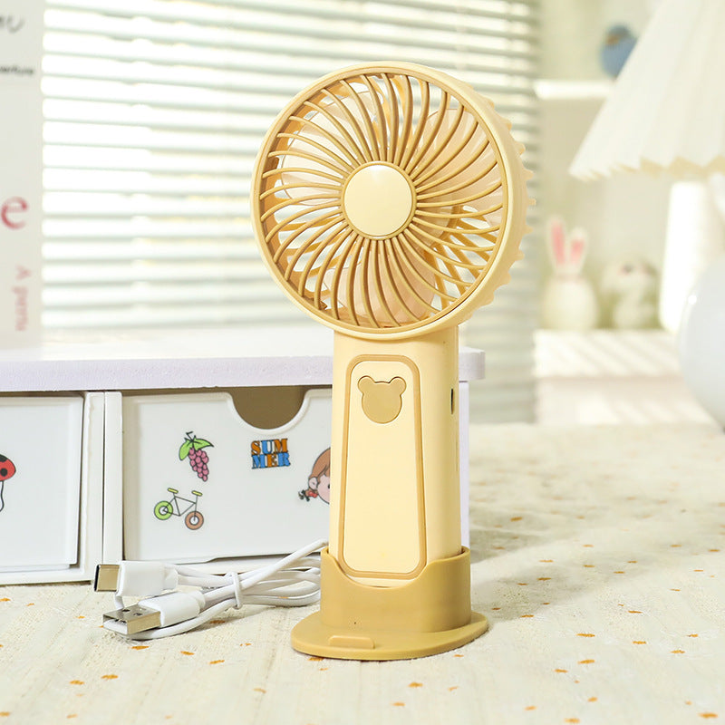 Ladies' Portable Handheld Fan in a cute bear motif Karnz