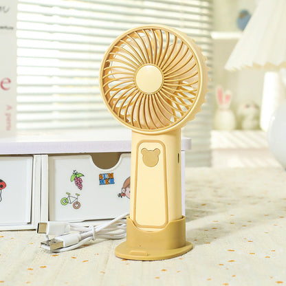 Ladies' Portable Handheld Fan in a cute bear motif Karnz