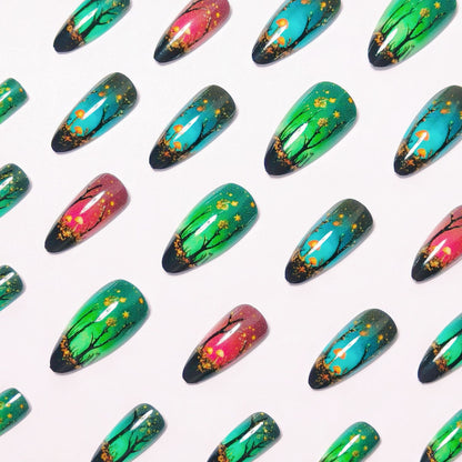 Nature-Inspired Nail Art Set Acalora