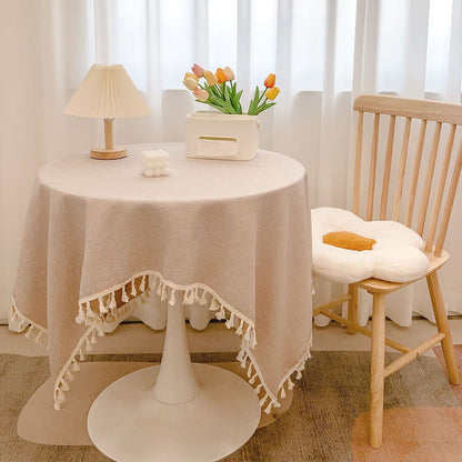 Decorative Tablecloth with Tassels