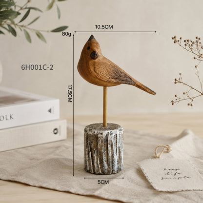 Artisan Bird Sculpture Accent