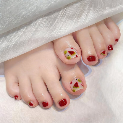 Artificial nails for elegant foot care Acalora
