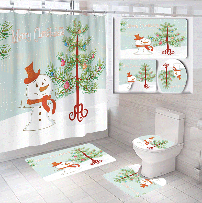 Christmas Themed Bathroom Set