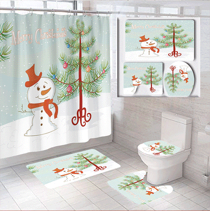 Christmas Themed Bathroom Set