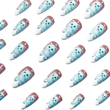 Playful Cat-Themed Nail Art Acalora