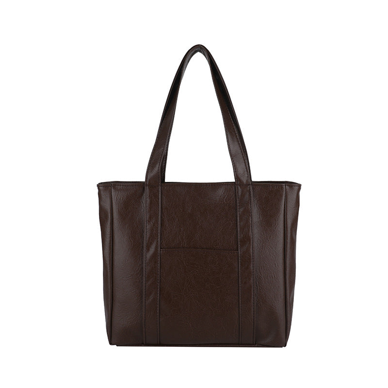 Classic Faux Leather Tote Bag Acalora