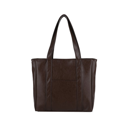 Classic Faux Leather Tote Bag Acalora