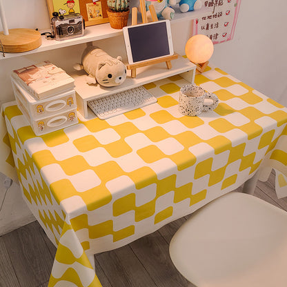 Decorative Checked Tablecloth