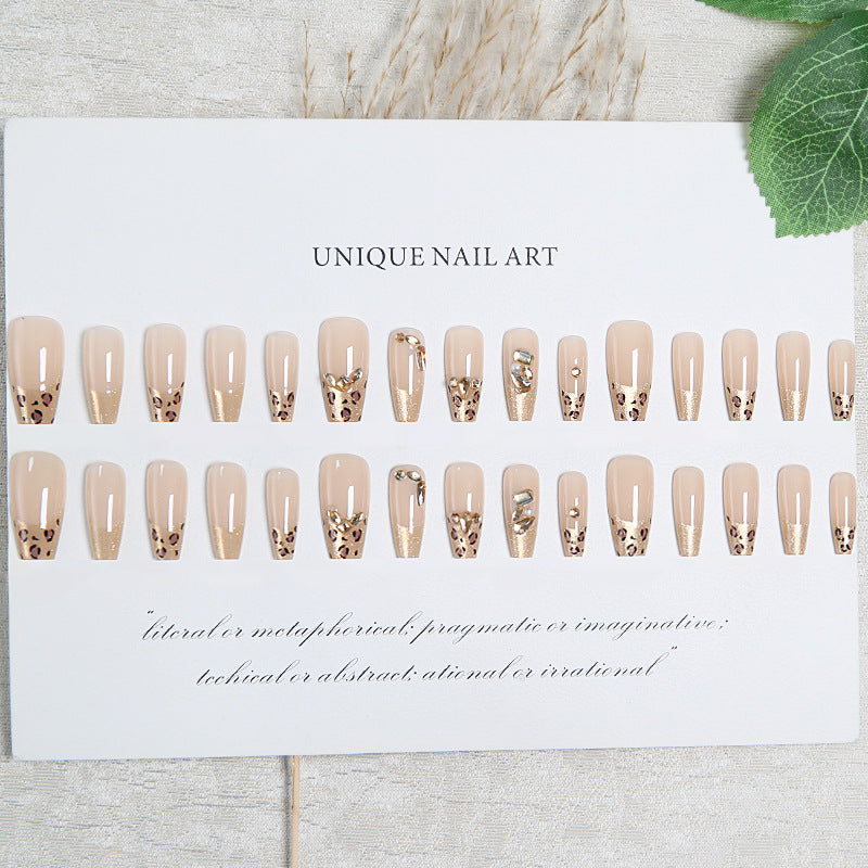 Acrylic nail set with glamorous 3D decorations Acalora