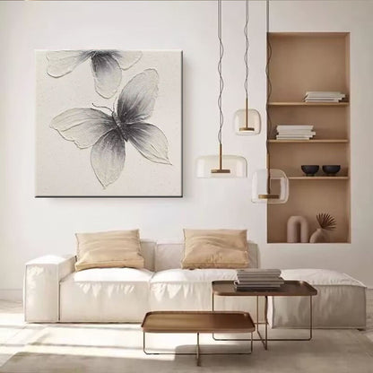 Butterfly-Inspired Textured Wall Art