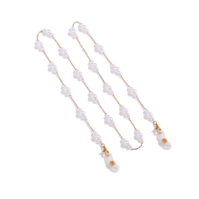 Elegant Pearl Chain Eyewear Chain Acalora