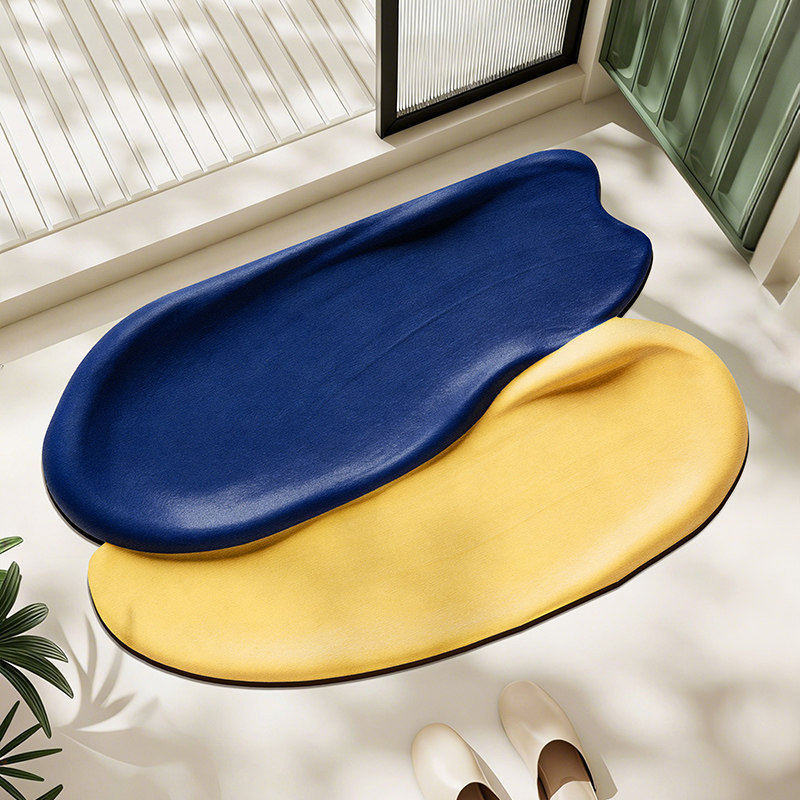Playful Rainbow-Themed Bath Mat