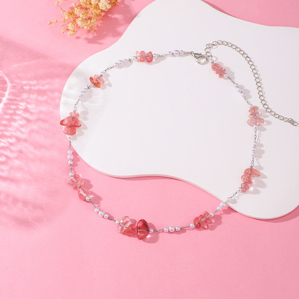 Elegant Floral Beaded Necklace Acalora