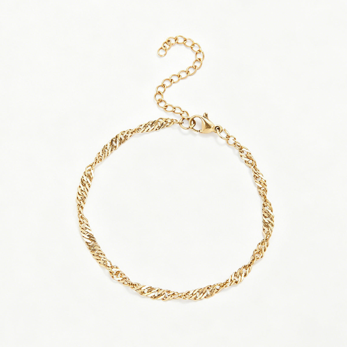 Textured Twisted Chain Bracelet Acalora