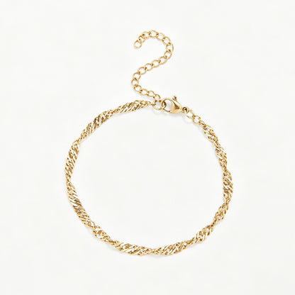 Textured Twisted Chain Bracelet Acalora