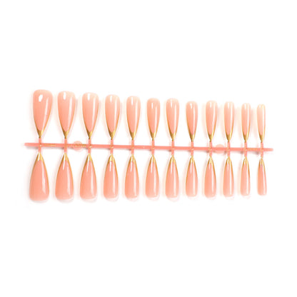 Elegant Long-Shape Press-On Glossy Nail Set Acalora