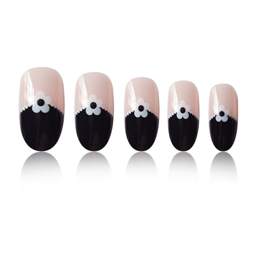 Artistic Floral Tip Press-On Nails Acalora