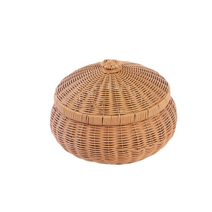 Handcrafted Natural Fiber Storage Container Acalora