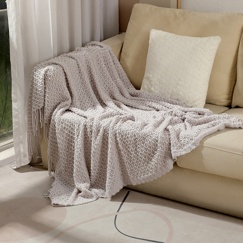 Unisex Decorative Woven Throw Blanket