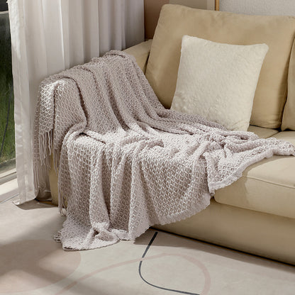 Unisex Decorative Woven Throw Blanket