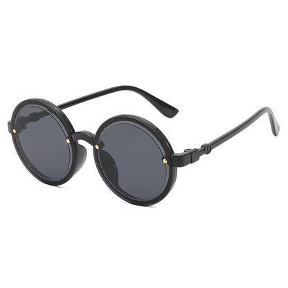 Women's Round Sunglasses with Transparent Frame Skanto